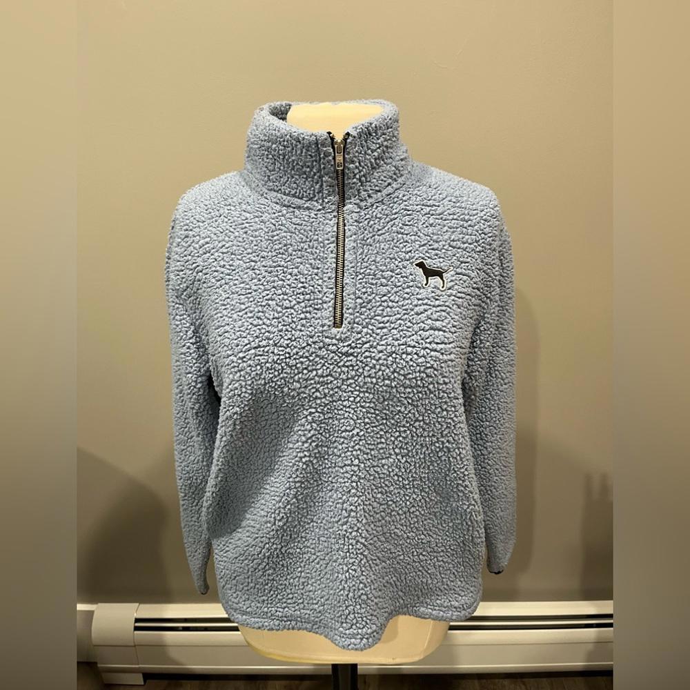 Victoria’s Secret pink quarter zip Sherpa jacket‎